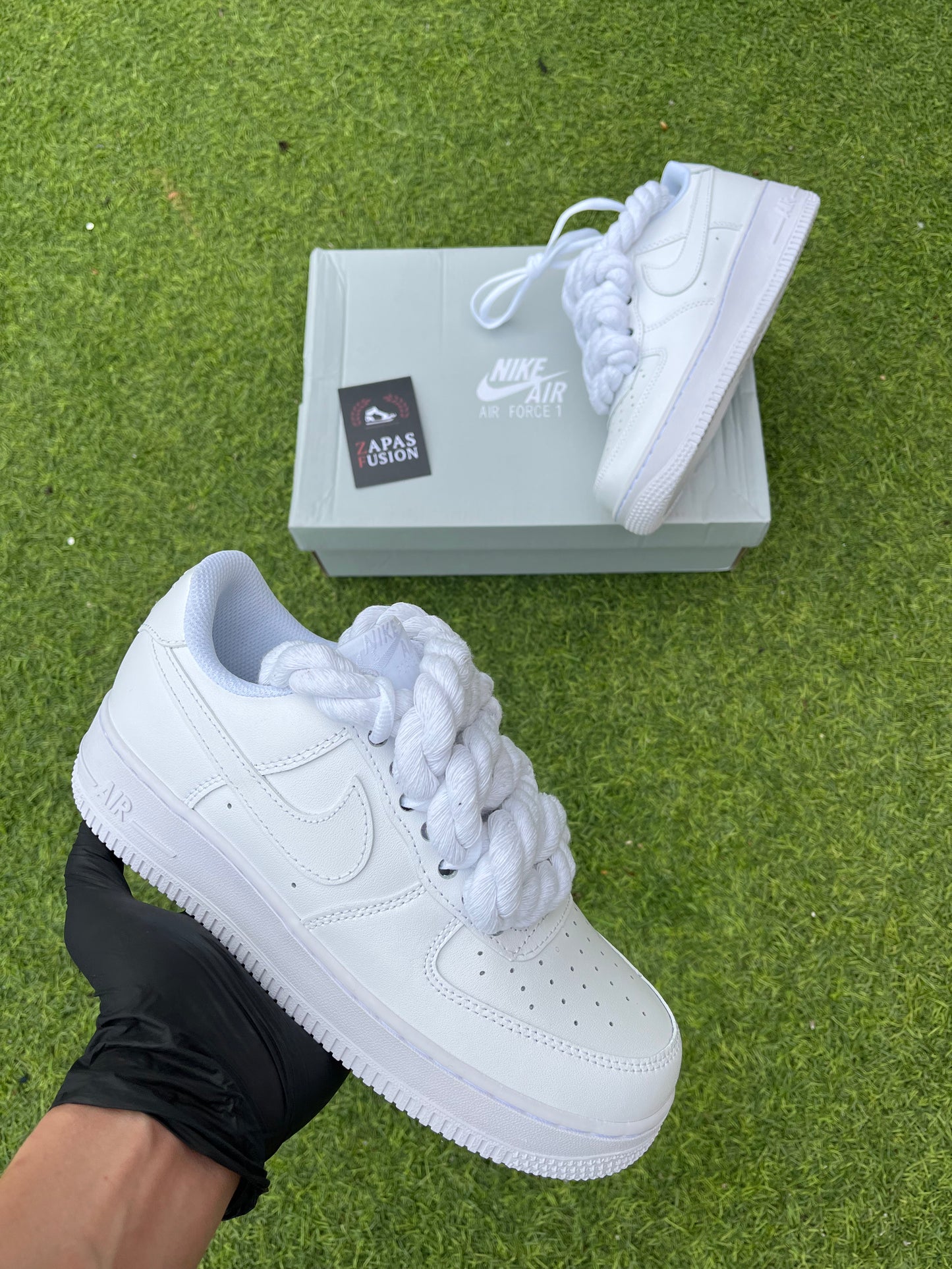 AF1 Blancas Rope Laces