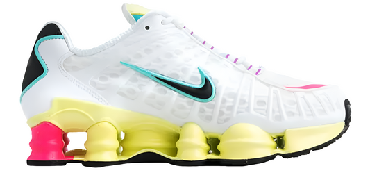 Nike Shox Blancas con suela Amarilla