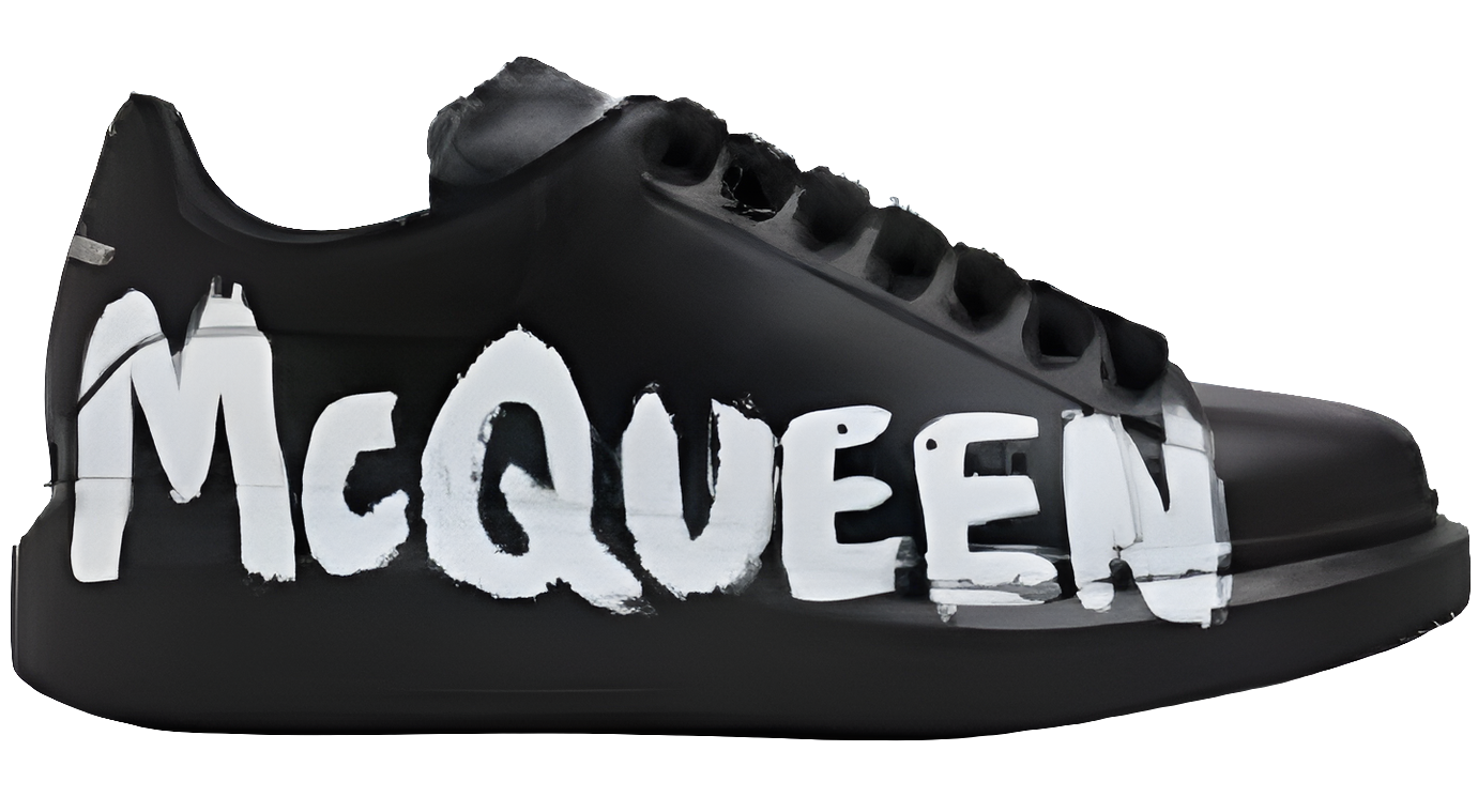 Alexander McQueen Graffiti Negras